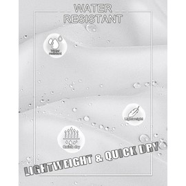 33,000ft Men's Golf Pants with 5 Pockets Classic-Fit Stretch Quick Dry Lightweight UPF 50+ Hiking Pants White