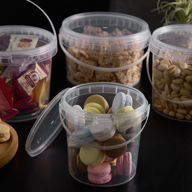 ToppYuanZea 24 Pack Ice Cream Bucket with Lids and Handles,