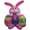 6' Air Blown Inflatable Easter Bunny with 2 Easter Eggs