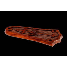 Purflex® Truss Rod Cover for Taylor, 3 hole, Pau Ferro with Cross & Crown engraved design