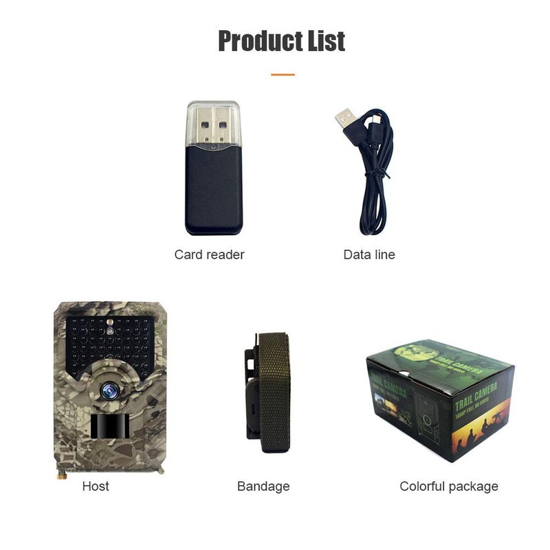 PR200 Pro 1080P Waterproof Trail Camera Hunting Camera with 49