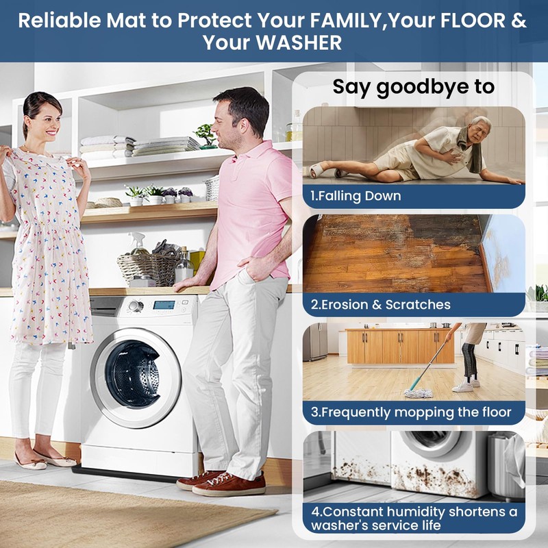 Silicone Washing Machine Pan 27X27 inch - Washing Machine Tray