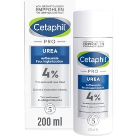 CETAPHIL PRO Urea 4% Restorative Moisturising Lotion, 200 ml, For Dry, Rough Skin on the Body, Smooths and Hydrates Intensively, Increases Water Content