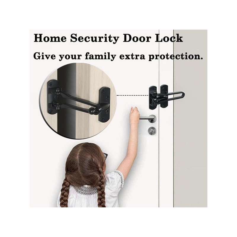 Sayayo Swing Bar Latch Guard Sliding Bolt Lock Security Door