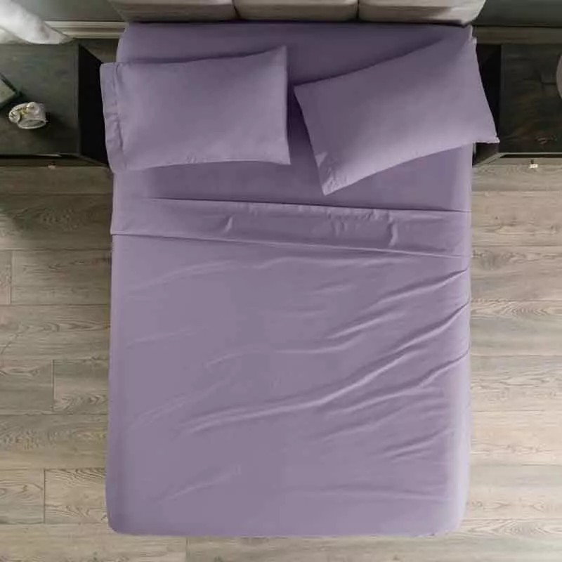 Vianney Juego De Sabanas Matrimonial Viasoft Lila Vianney