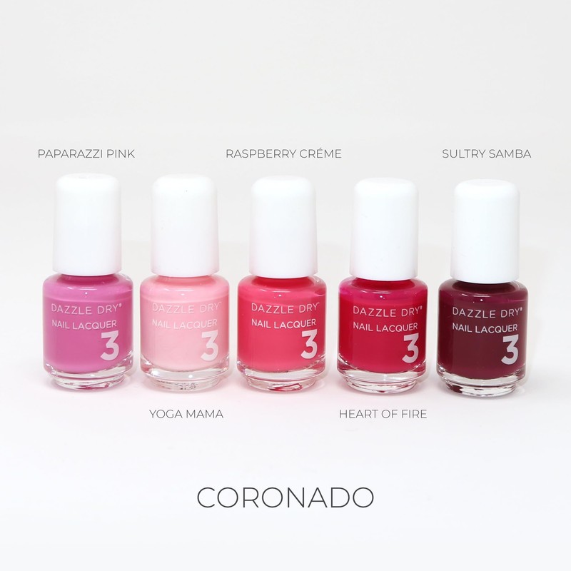 Dazzle Dry Mini Flight - Coronado - 5 Mini Lacquers
