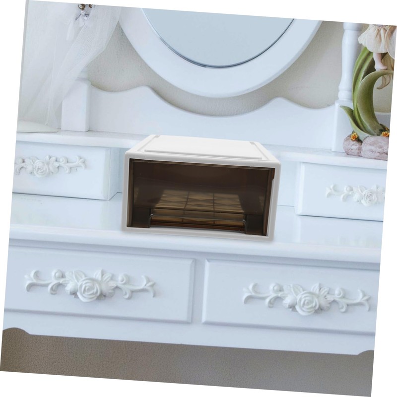 OHPHCALL Drawer Clothes Organizer Plastic Storage Bins Window Sturdy and