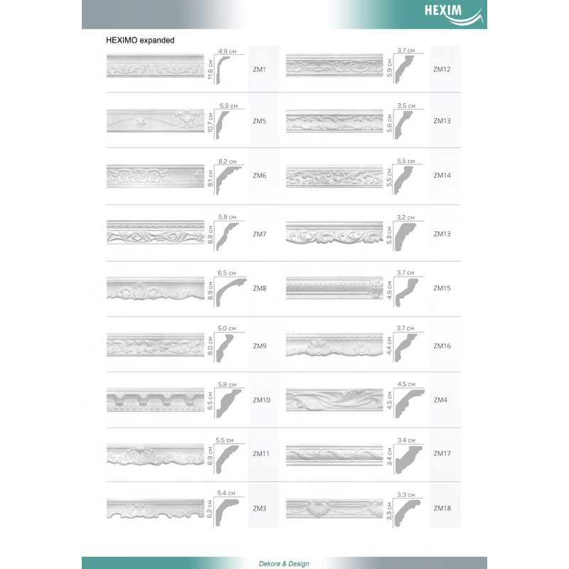 Heximo Ceiling Strips Hard Smooth Polystyrene Strips XPS Stucco Profile