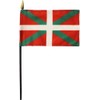 Basque - 4 in x 6 in World Stick Flag