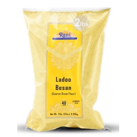 Rani Ladoo Besan (Coarse Gram Glour) 32oz (2lbs) 908g ~ All Natural | Vegan | Gluten Friendly | NON-GMO | Kosher | Indian Origin