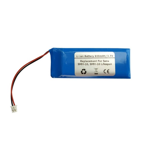 Starnovo 3.7V 800mAh Battery for Sena SMH-10, SMH-10 Lifespan Motorcycle
