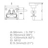 MIZUGIWA Stainless Steel Large Flush Hatch Latch Turning Lock Lift