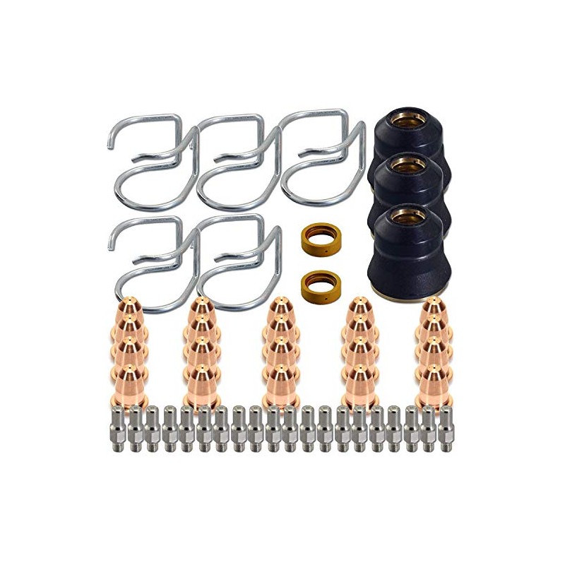 AWLOLWA 50 pcs Plasma Cutter Torch S45 Accessory Kit PR0010