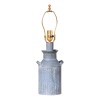 Irvin's Tinware Country Milk Jug Lamp, Weathered Zinc, 20 Inche