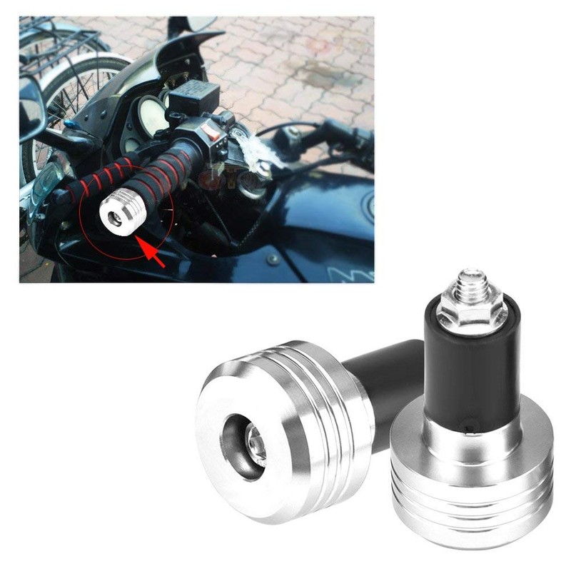 Handlebar Ends for Motorcycle, KIMISS Pair 22 mm Universal Motorcycle