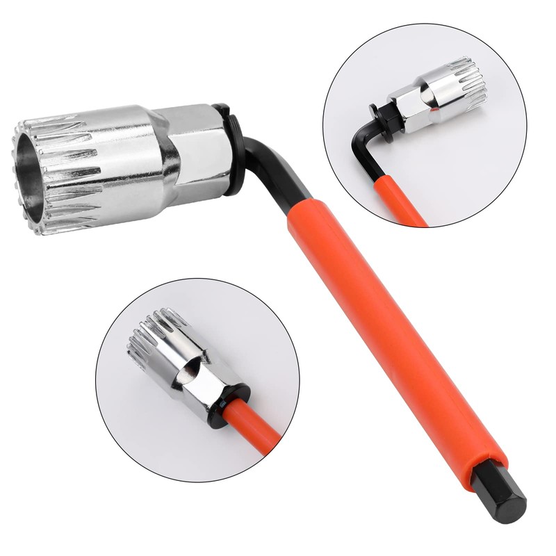 Oumers Bicycle Crank Puller Tool Set, Bicycle Crank Puller Bottom