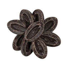 Valrhona 4653 Guanaja 70% Dark Chocolate Baking Feves from OliveNation, Intense Bittersweet Cacao Flavor - 1/2 lbs