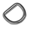HEAVYTOOL D-Rings 40 mm x 6 mm Welded Stainless Steel