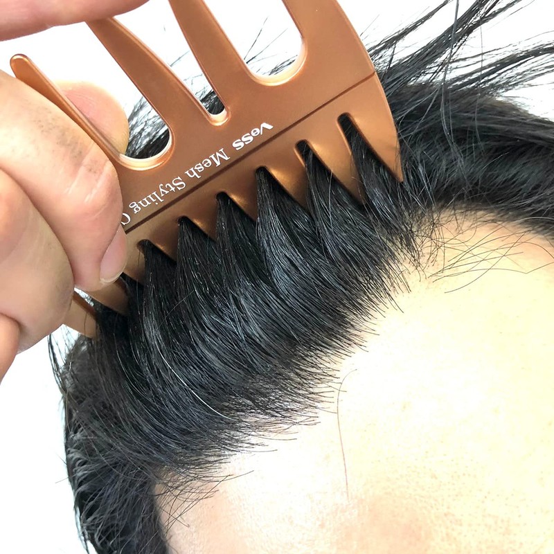 VESS AC-400 Mesh Comb, Men's, Coarse, Pomade, Barber Style