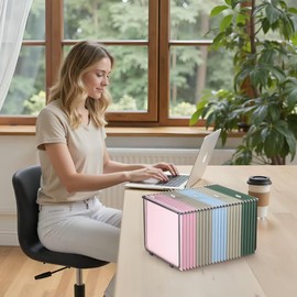 OXTAILyx Hanging File Folder Frame 2 Sets, Legal/Letter Size,15.2“W 9.25”H,Hanging Folders Holder for Desktop Organizer and Metal Rail in Filing Cabinet Drawer