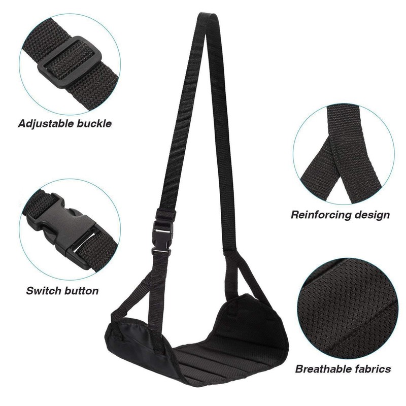 Yeanifeana Portable Airplane Foot Rest for Travel - Adjustable Height