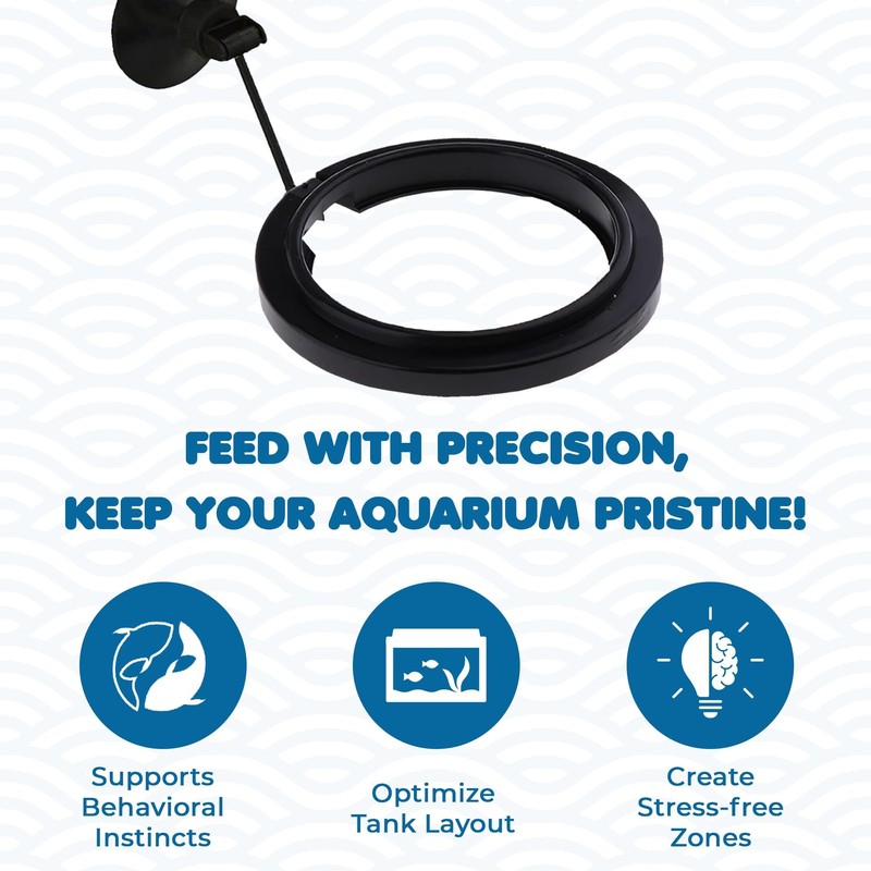 SunGrow SunGrow Betta Feeding Ring, Prevent Water Turbulence from Washing