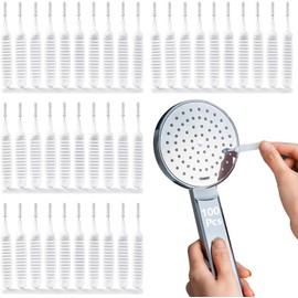 Cepillo de Limpieza para Cabezal de Ducha, Cepillo para Polvo de Limpieza para Cabezal de Ducha Antiobstrucción,Limpia Fácilmente Grietas, Ideal para Teléfonos Móviles, Teclados, etc (100PCS)