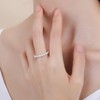 FH.bird Women's "Angel Wheel" Beaded Ring, Adjustable, 925 Silver, Shell