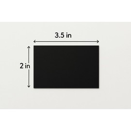 Premium Business Card Blanks – Matte Black, 50 Pack, 3.5" x 2", 450gsm (122lb) Uncoated Card for Foil Blocking, Gel/Metallic Pens, Place Cards, Gift Tags, DIY Crafts
