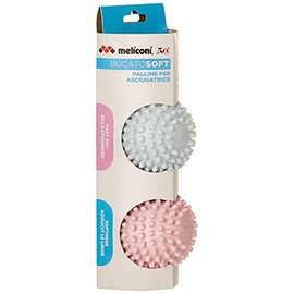 Meliconi, BucatoSoft Soften and Reduce Drying Times, 2 Balls, Pink And Blue, S