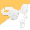 Tattoo Ring Cup with Lid, 100 Pcs Tattoo Microblading Ink
