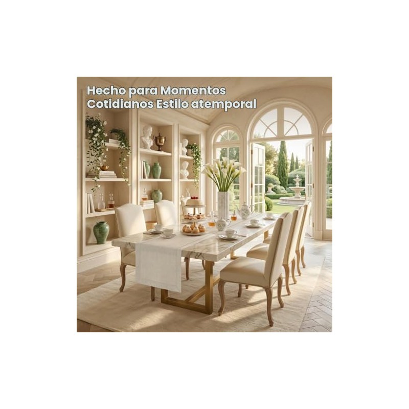 Classic Linen™ de D'Moksha, 100% Lino Puro Natural Camino 35