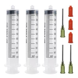 A AKRAF 3 Paquete De 100 Ml Jeringas Con 14g 1.0  De Punta Roma Ag