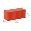8pcs Mixed Different 20ft Freight Container HO Scale Model Train