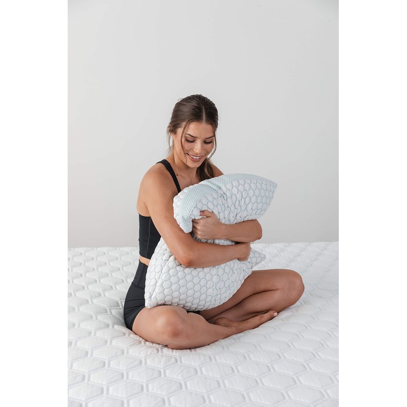 MOLECULE Infinity PRO Adjustable Foam Pillow, Flexible Air-Cooling Technology for