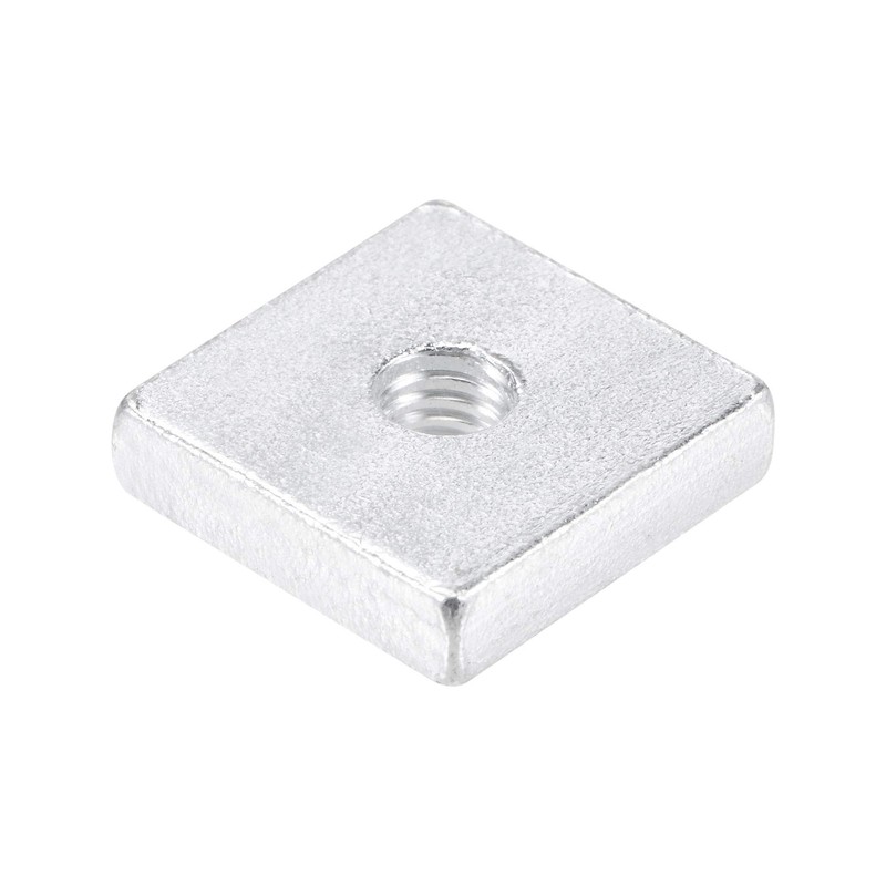 sourcing map Square Nuts, M6x20mmx5mm Zinc-Plated Metric Coarse Thread Assortment