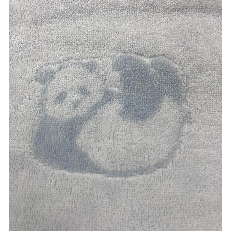 Imabari Towel Bath Towel, Panda Pattern, Blue, Cute Animal Pattern,