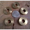 JWL (5) Solid Brass Cane Brake Washers 1" Diameter Used
