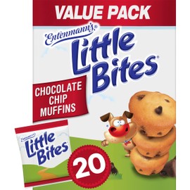 (Value Pack) Little Bites Chocolate Chip Muffins, 20 individual packs, (4 ct each), Mini Muffins, 33 oz Multipack