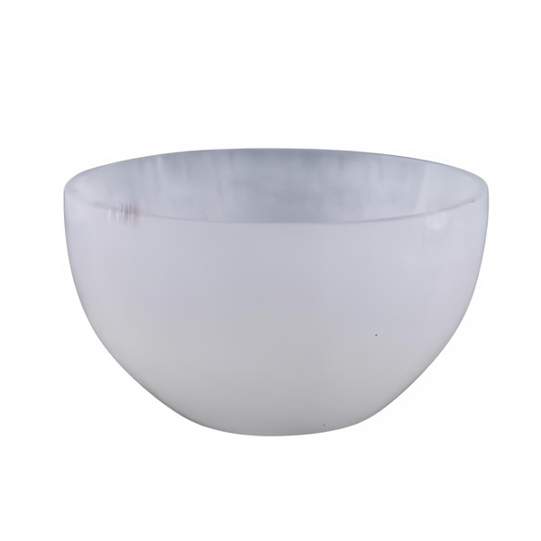 Selenite Crystal Bowls for Smudging, Healing, Recharging Crystals | Pure Selenite Smudge Bowl & Crystal Charging Station Ethically Sourced in Morocco (6 Inch (Pack of 1)