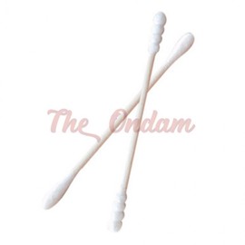 The Ondam Swirl Cotton Swabs 4-Pack, Plush, Made in Korea Sterilized Cotton Swab 3ea
