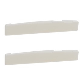 Create idea 2pcs White Guitar String Beef Bone Pillow Compensated Saddle Bone Bridge for Classical Folk Guitar Acoustic Guitar 76x3x13mm