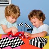 Black and White Checkered Flag Napkins, 160Pcs Checkered Party Napkins