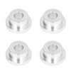 4Pcs Billet Handlebar Riser Bushing Kit Solid CNC T6 Aluminium