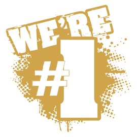 TCDesignerProducts Gold Number 1 Temporary Tattoos, 25 Pack Spirit Stickers