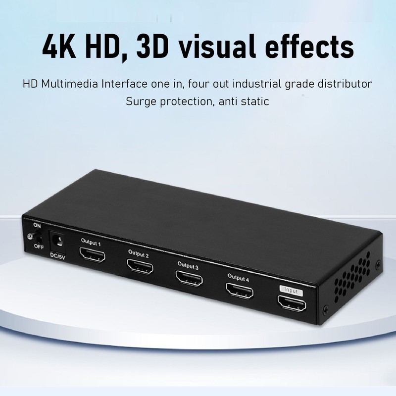HD Multimedia Interface Splitter Professional 4K 30Hz 3D Visual Effects