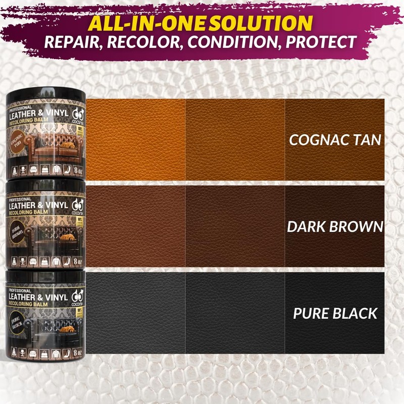 Leather Vinyl Recoloring Restoring Balm