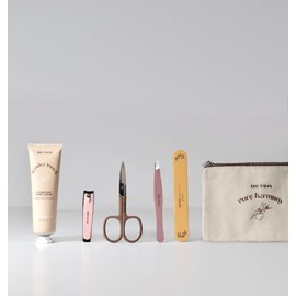 Beter - Pure Harmony Manicure Set, 4-Piece Set (Nail File, Tweezers, Nail Scissors, Nail Clipper) + Hand Cream and Cloth Bag, Perfect for Gift, Christmas, Nail and Hand Care Kit