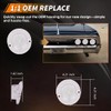 MOTRUM Tail Light Lens Compatible with Chevy Impala 1964, [DOT]