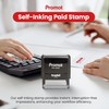 Promot Paid Stamp Self Inking Stamp - Paid Stamp for